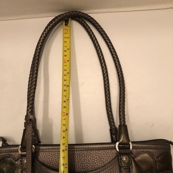 Brighton silver metallic multi texture tote bag - Picture 4 of 6